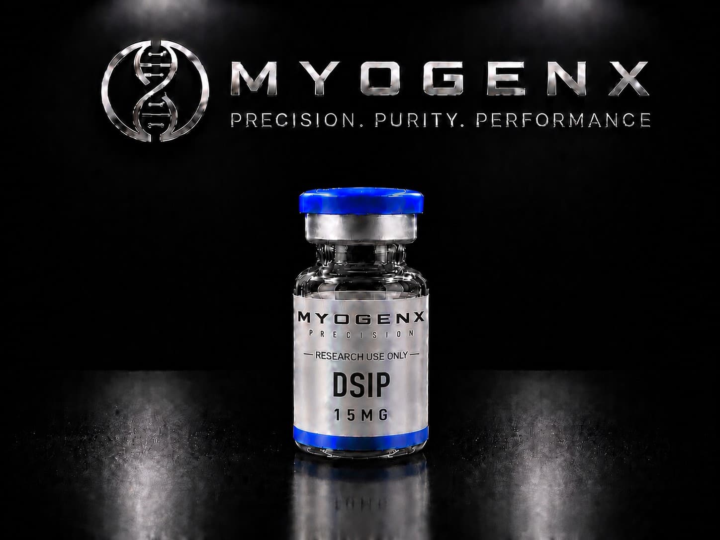 DSIP, MYOGENX. Delta sleep inducing peptide, nonapeptide.