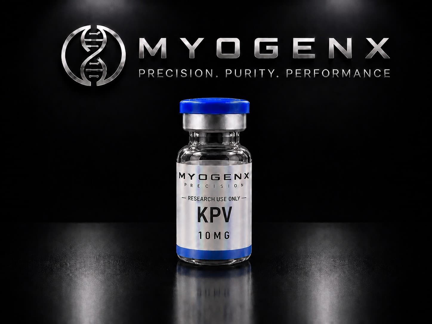 KPV, MYOGENX. Tripeptide, alpha-MSH fragment.