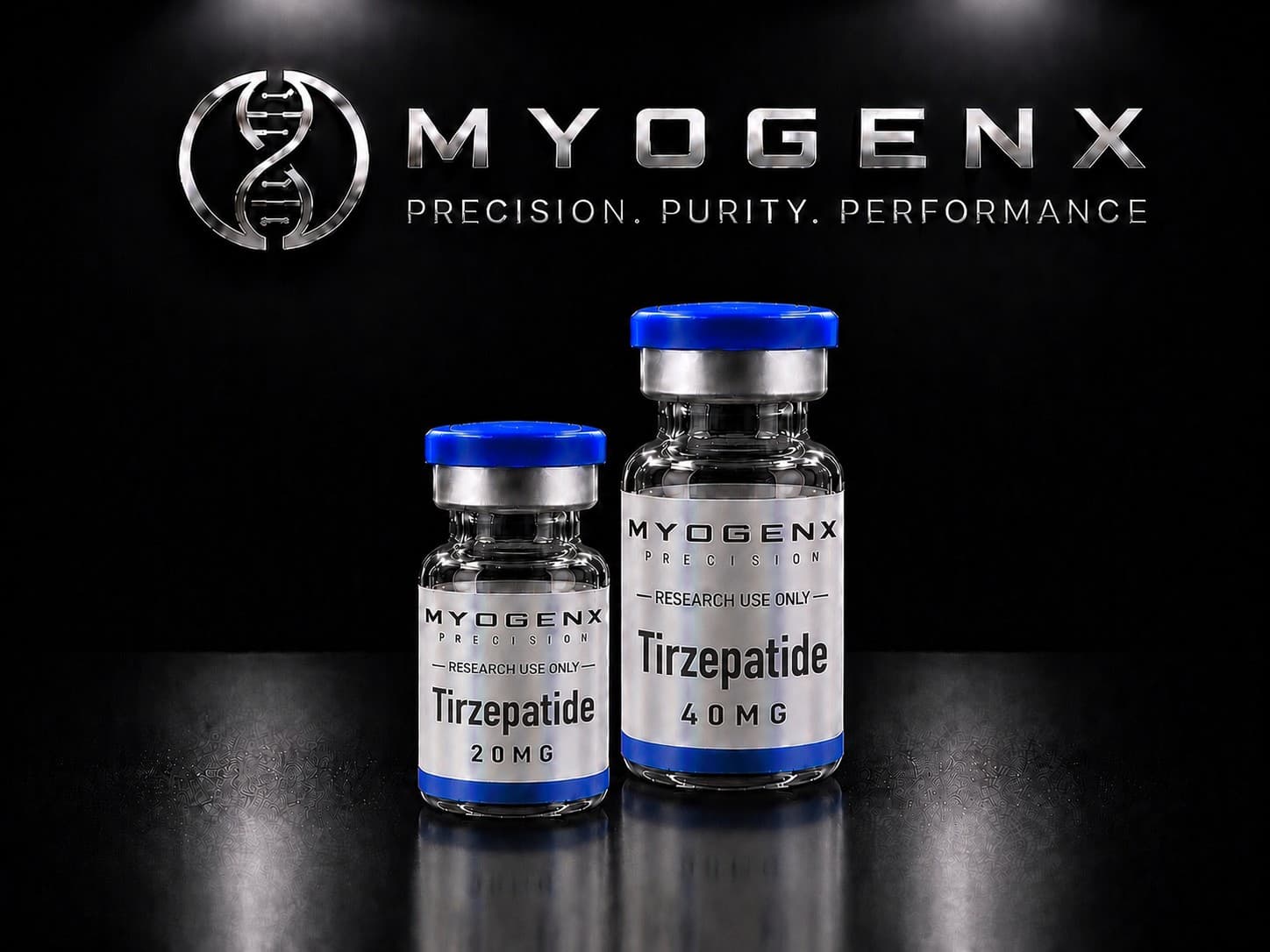 Tirzepatide, MYOGENX. GIP and GLP-1 receptor dual agonist.